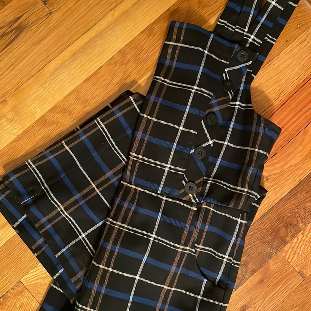 Zara Plaid Jumpsuit